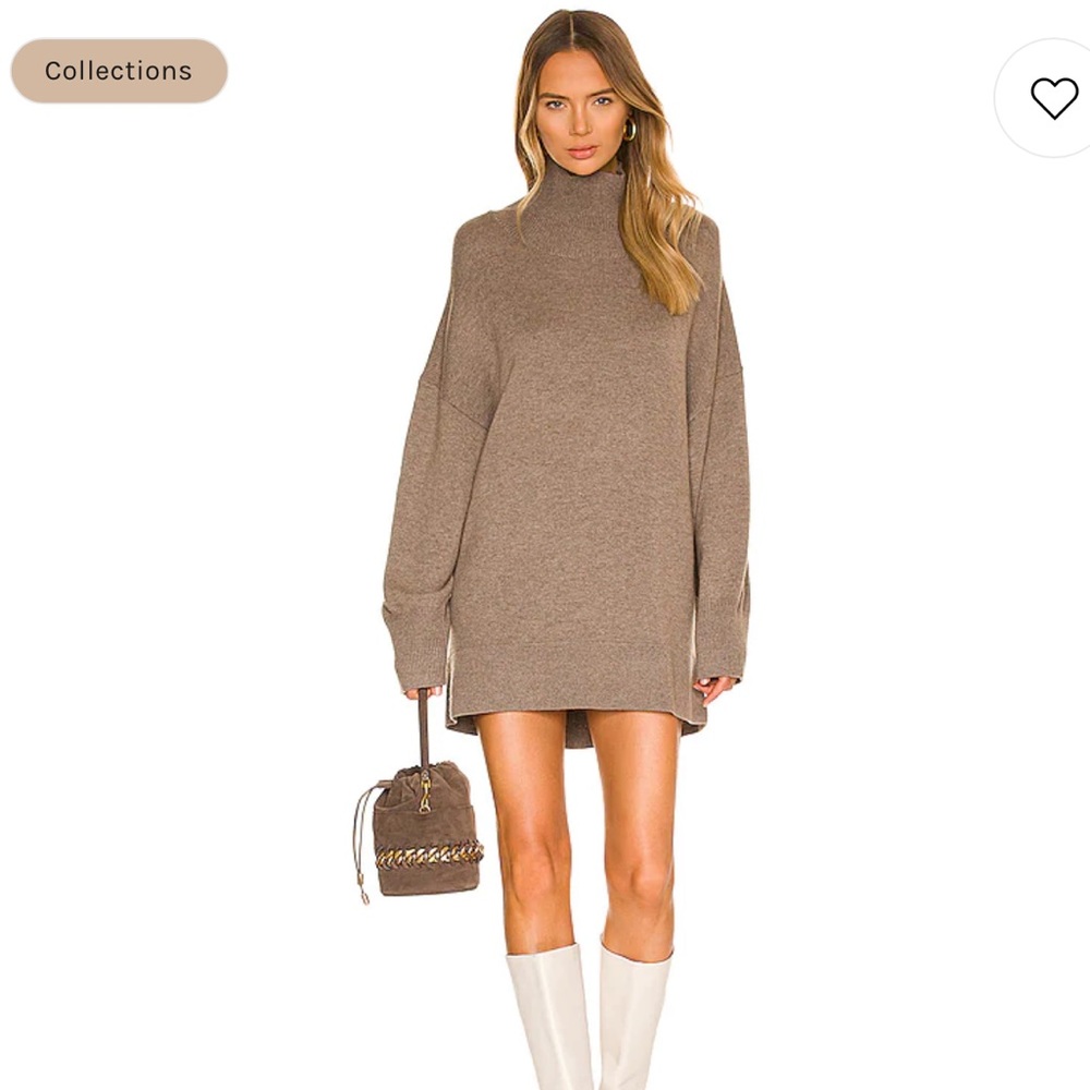 Paris Georgia Oversized Turtleneck in Biscuit
